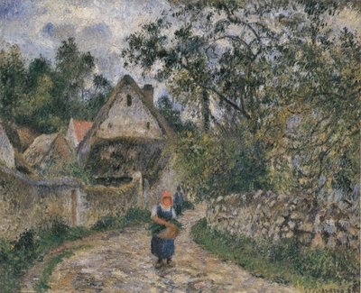 Cottages at Valhermeil by Camille Jacob Pissarro